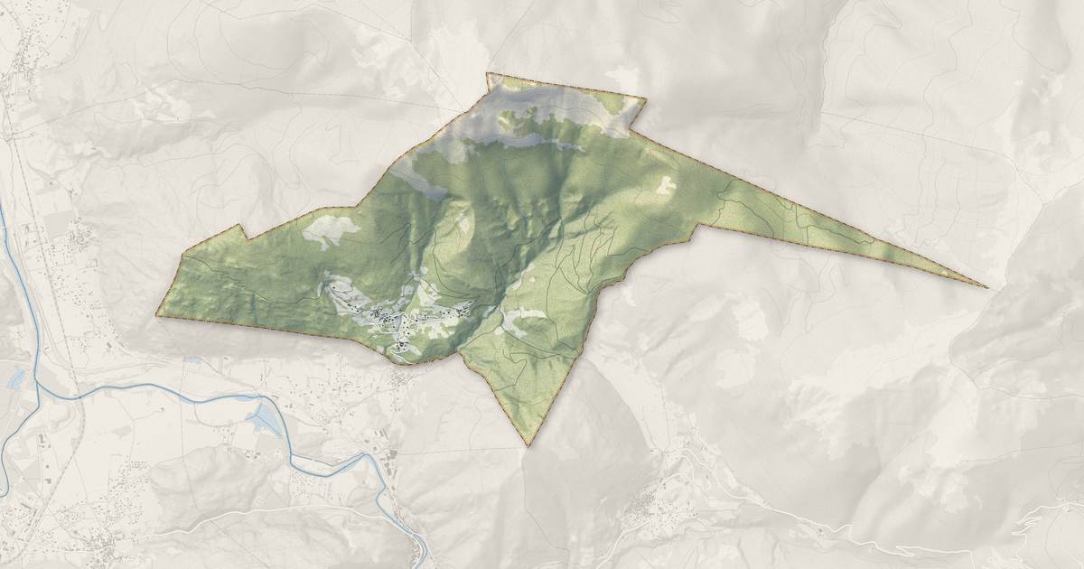 Portrait cartographique de Bezins-Garraux : relief, eau, forêts, bâti et voies, calculés à partir des données de l'IGN
