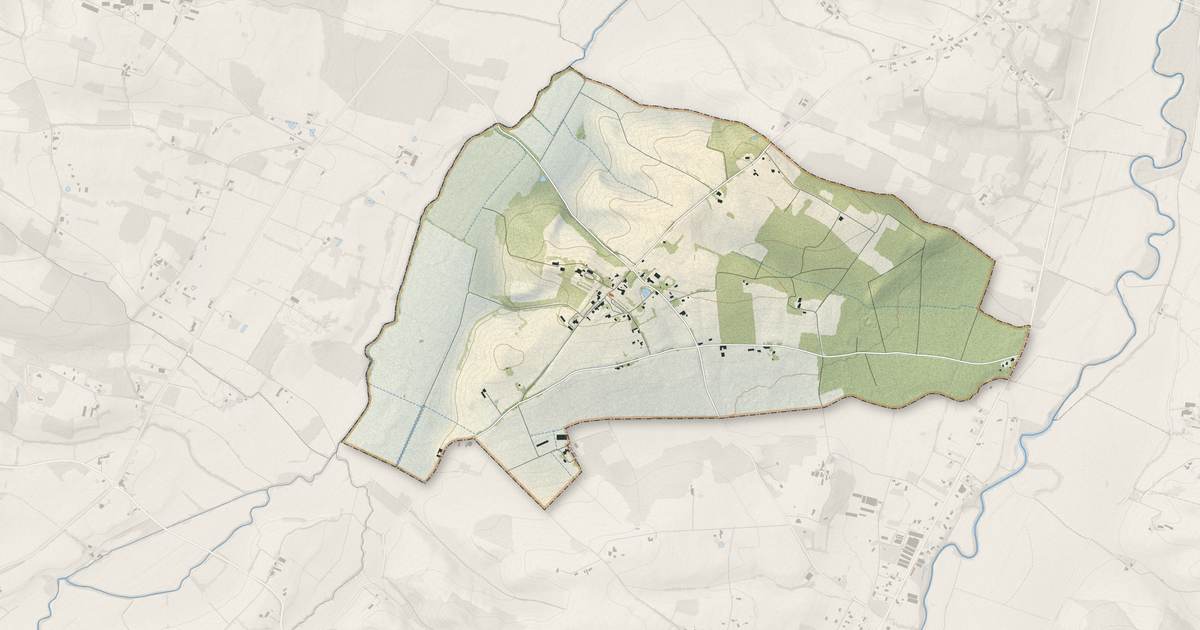 Portrait cartographique de Boissède : relief, eau, forêts, bâti et voies, calculés à partir des données de l'IGN
