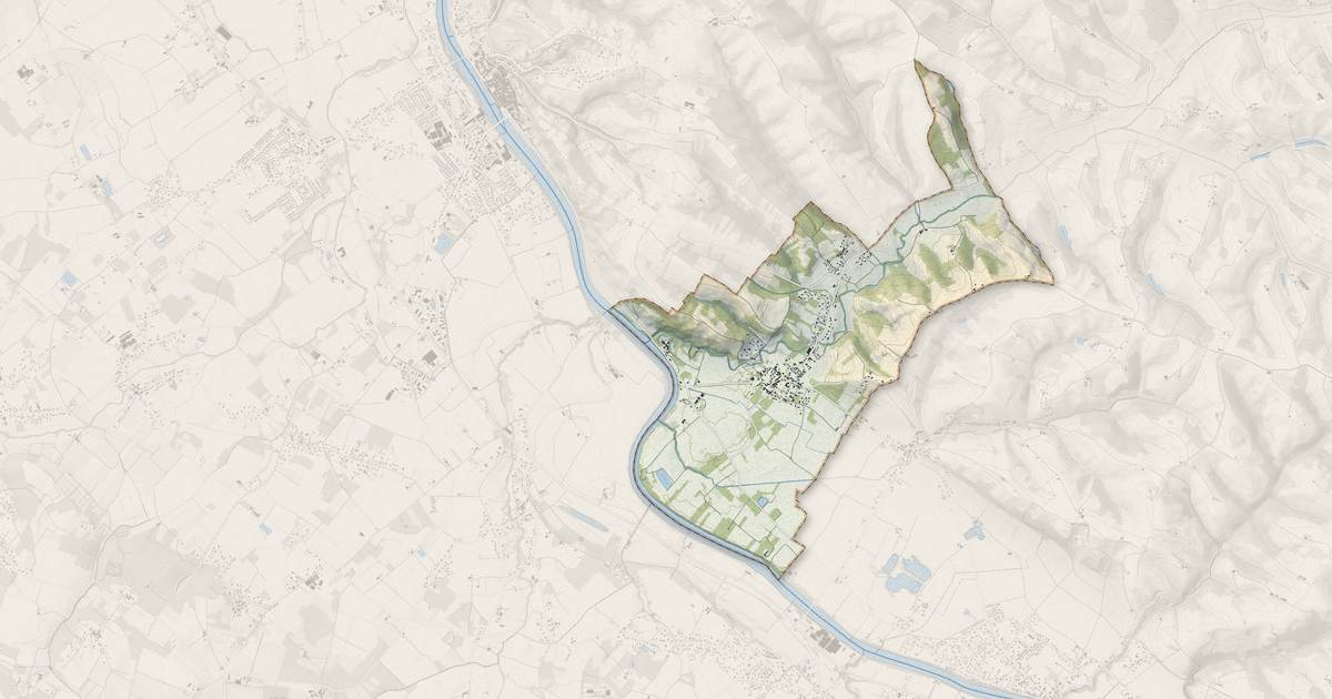 Portrait cartographique de Bondigoux : relief, eau, forêts, bâti et voies, calculés à partir des données de l'IGN