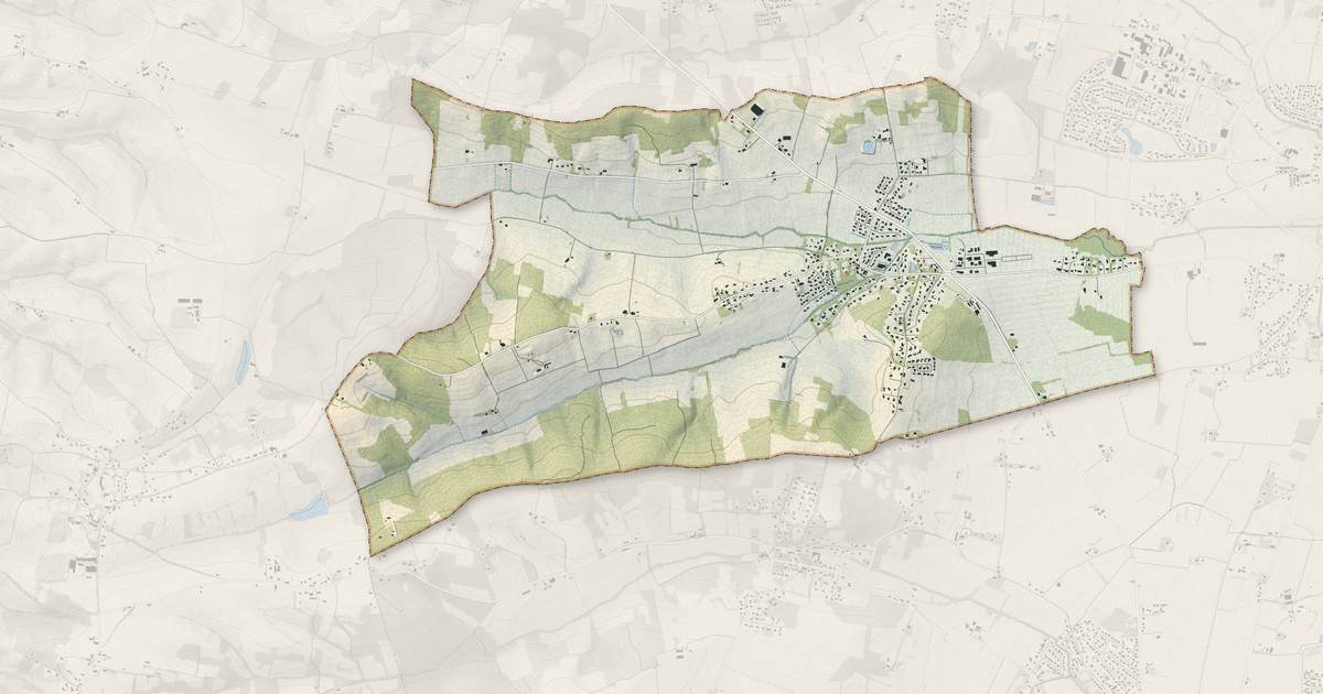 Portrait cartographique de Bonrepos-sur-Aussonnelle : relief, eau, forêts, bâti et voies, calculés à partir des données de l'IGN