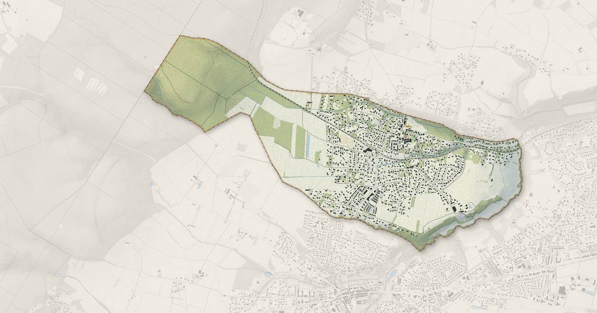 Portrait cartographique de Brax : relief, eau, forêts, bâti et voies, calculés à partir des données de l'IGN