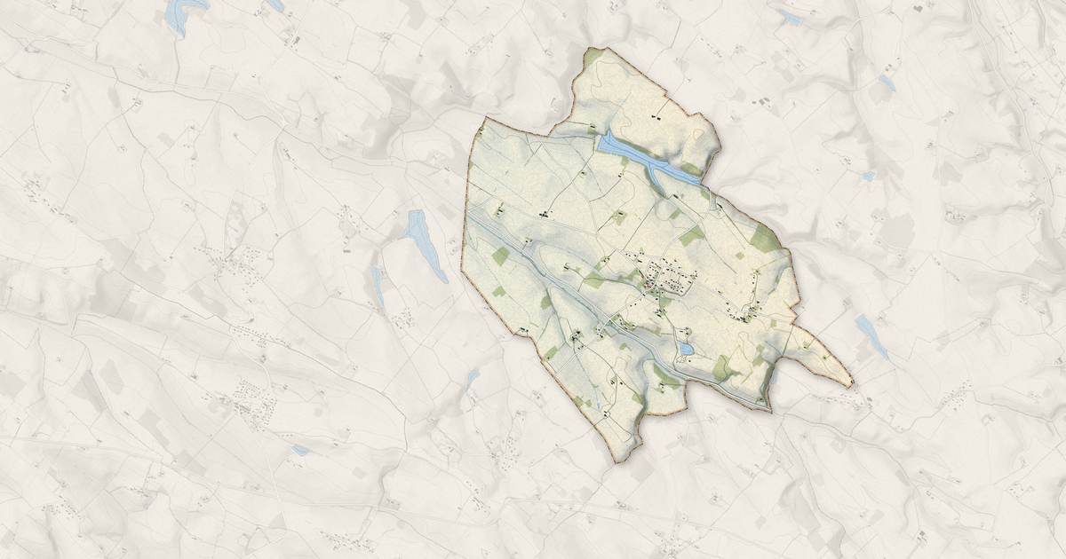 Portrait cartographique de Cambiac : relief, eau, forêts, bâti et voies, calculés à partir des données de l'IGN