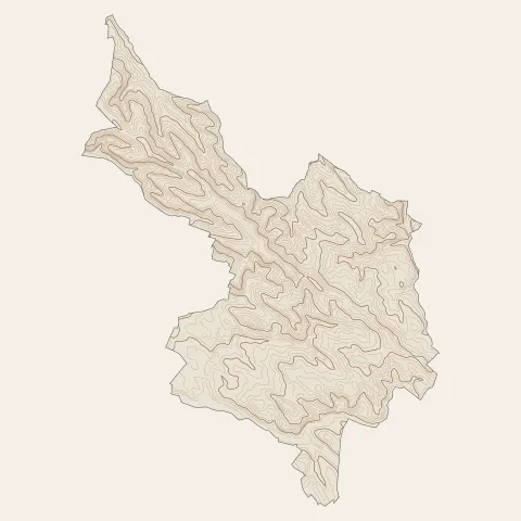 Caraman : courbes de niveau