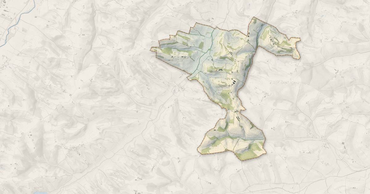 Portrait cartographique de Castelgaillard : relief, eau, forêts, bâti et voies, calculés à partir des données de l'IGN