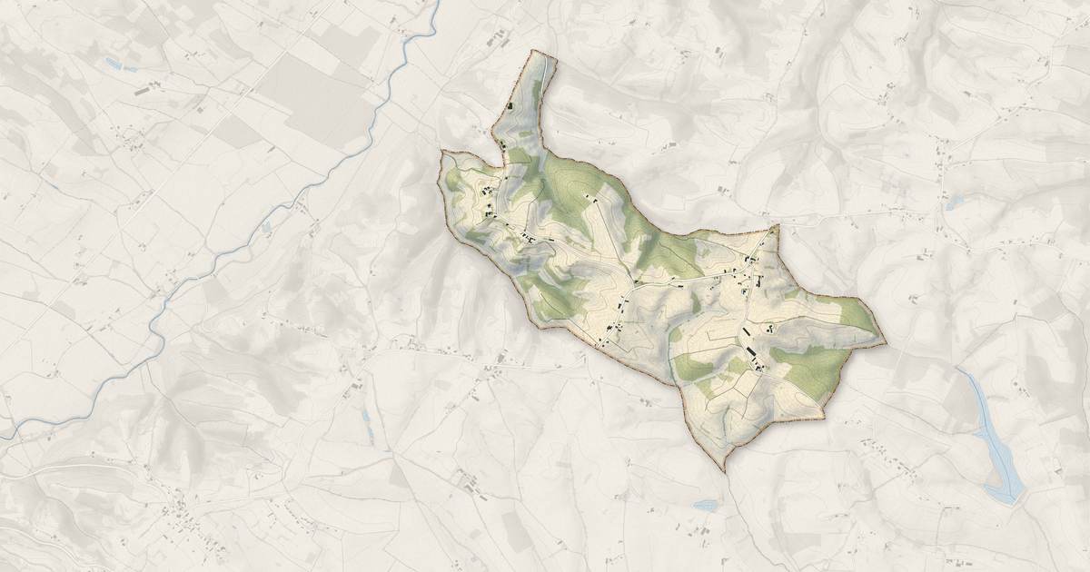 Portrait cartographique de Castéra-Vignoles : relief, eau, forêts, bâti et voies, calculés à partir des données de l'IGN