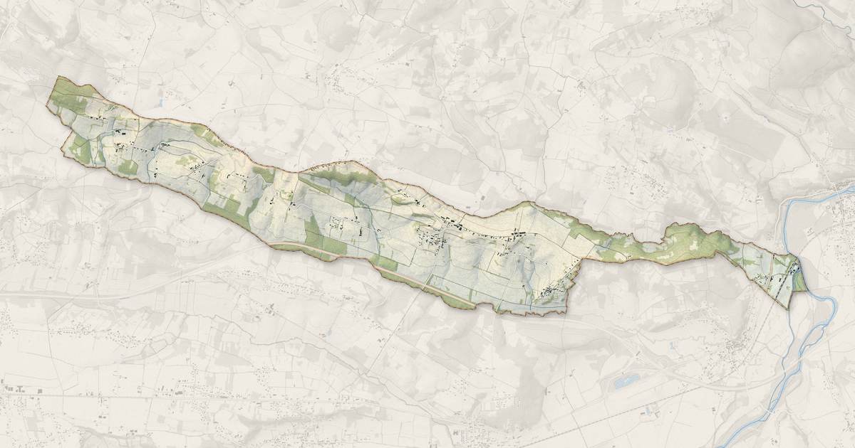 Portrait cartographique de Castillon-de-Saint-Martory : relief, eau, forêts, bâti et voies, calculés à partir des données de l'IGN