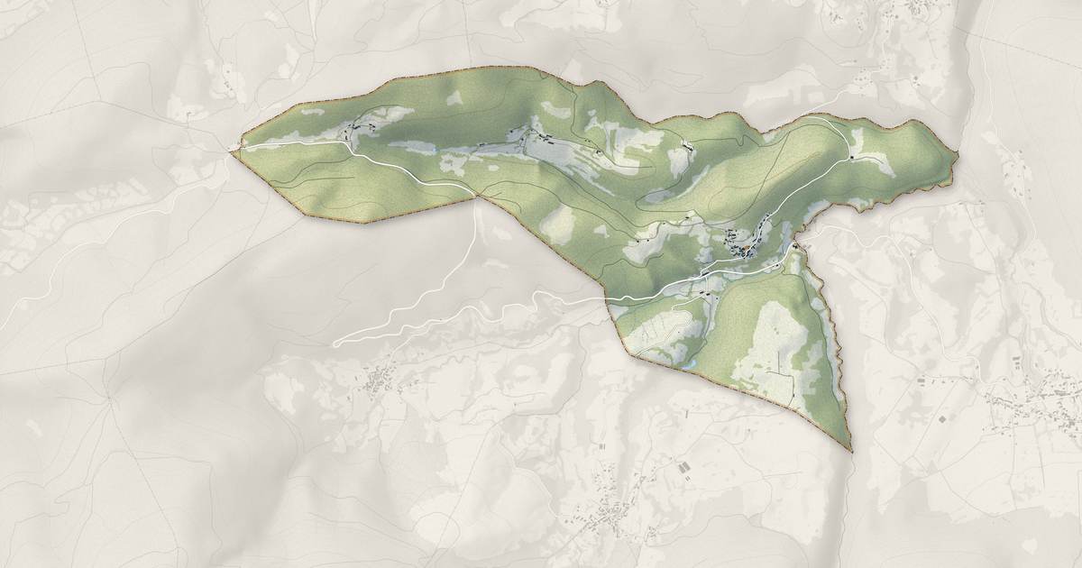 Portrait cartographique de Cazaunous : relief, eau, forêts, bâti et voies, calculés à partir des données de l'IGN