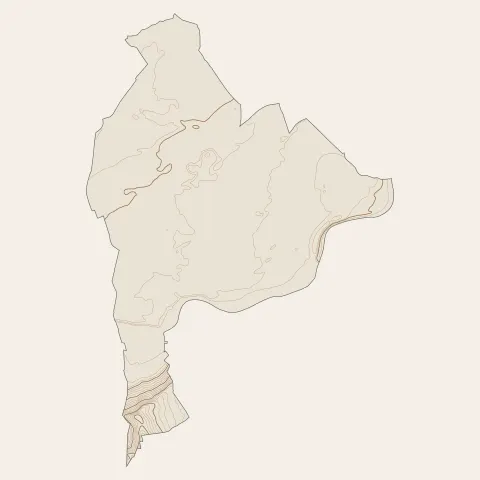 Cazères : courbes de niveau