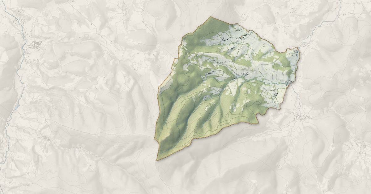 Portrait cartographique de Chein-Dessus : relief, eau, forêts, bâti et voies, calculés à partir des données de l'IGN