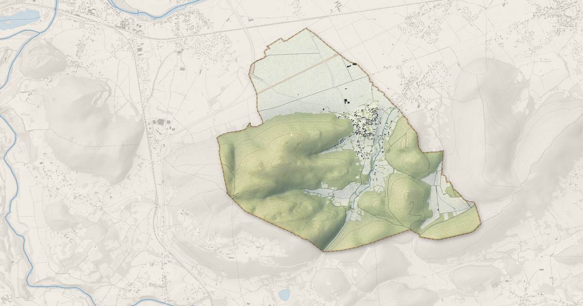 Portrait cartographique de Cier-de-Rivière : relief, eau, forêts, bâti et voies, calculés à partir des données de l'IGN