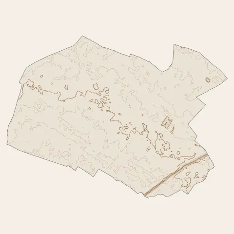 Cugnaux : courbes de niveau
