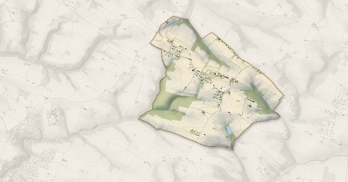 Portrait cartographique de Espanès : relief, eau, forêts, bâti et voies, calculés à partir des données de l'IGN