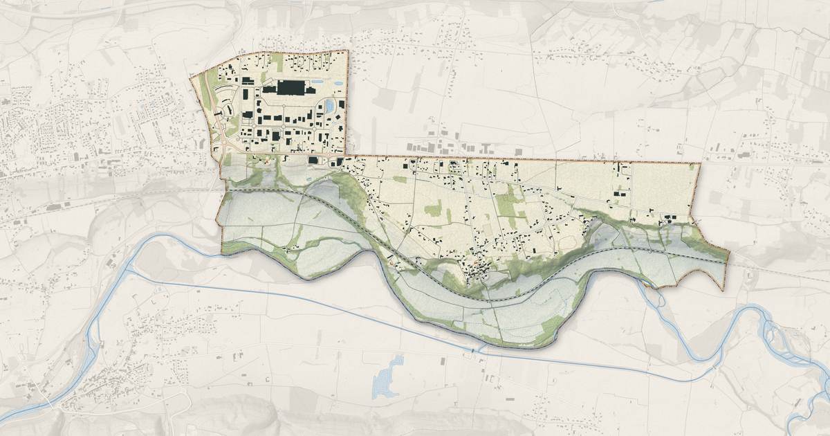 Portrait cartographique de Estancarbon : relief, eau, forêts, bâti et voies, calculés à partir des données de l'IGN