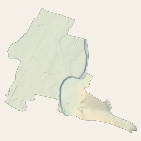 Le Fauga : relief
