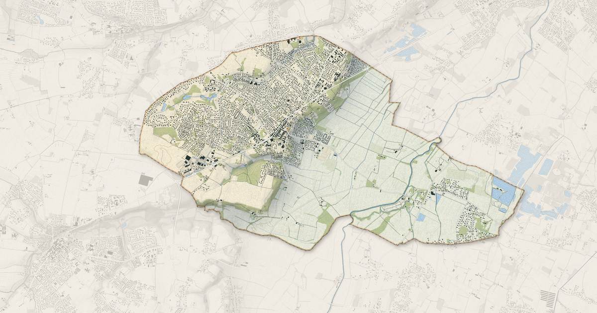 Portrait cartographique de Fonsorbes : relief, eau, forêts, bâti et voies, calculés à partir des données de l'IGN