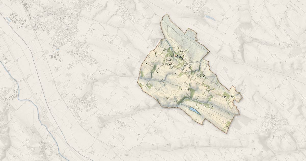 Portrait cartographique de Fourquevaux : relief, eau, forêts, bâti et voies, calculés à partir des données de l'IGN