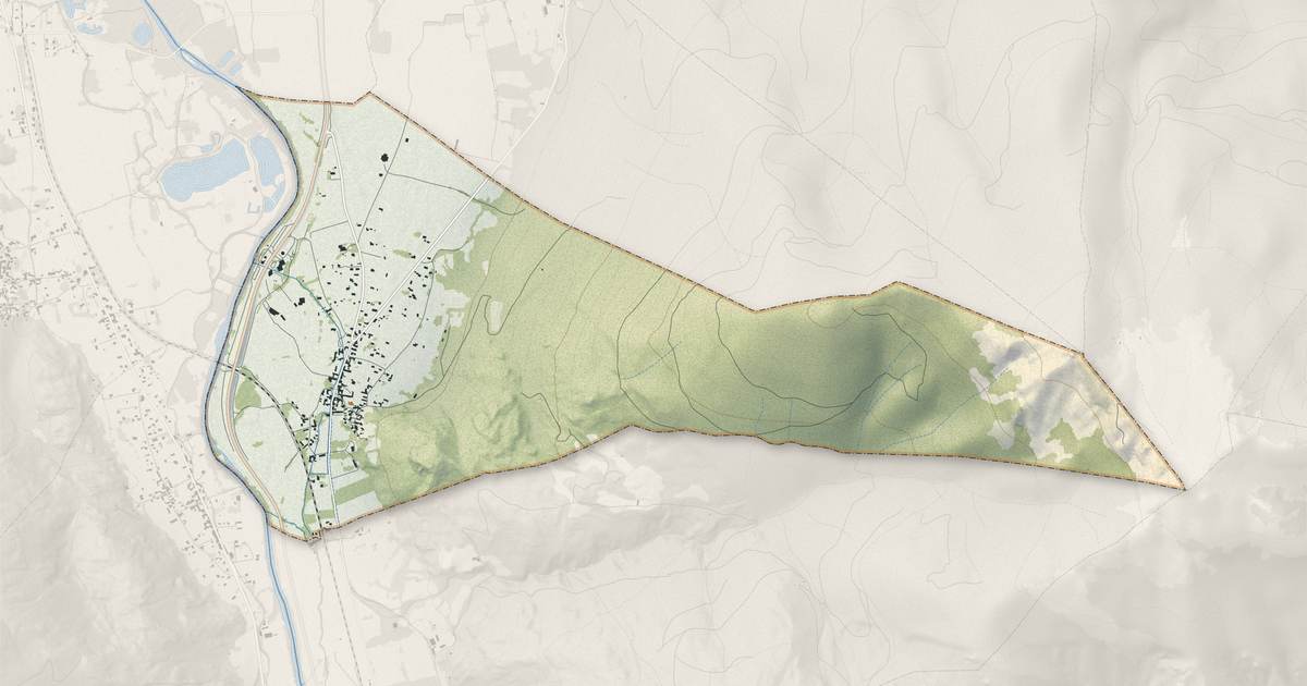 Portrait cartographique de Fronsac : relief, eau, forêts, bâti et voies, calculés à partir des données de l'IGN
