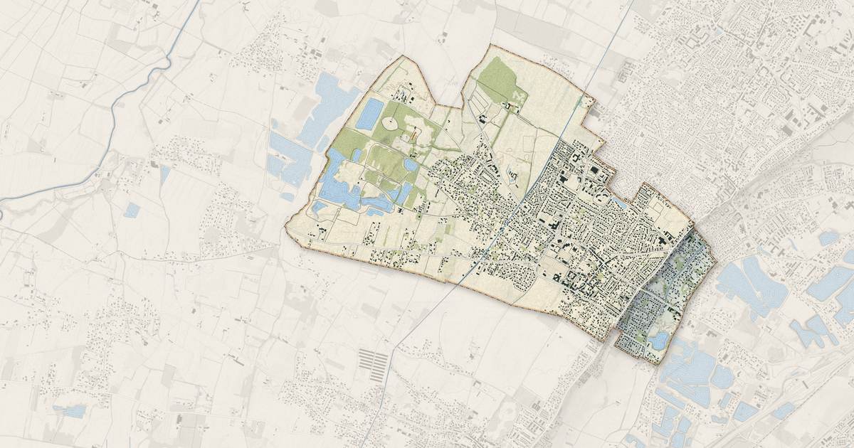 Portrait cartographique de Frouzins : relief, eau, forêts, bâti et voies, calculés à partir des données de l'IGN