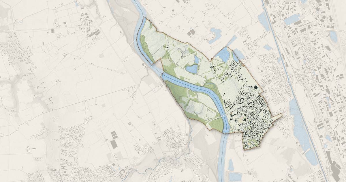 Portrait cartographique de Gagnac-sur-Garonne : relief, eau, forêts, bâti et voies, calculés à partir des données de l'IGN