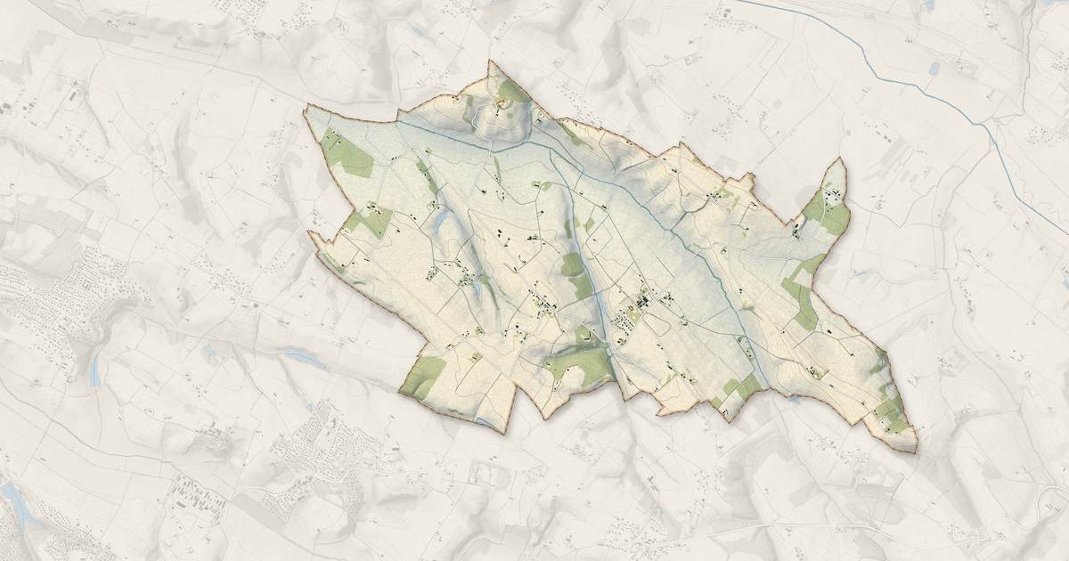 Portrait cartographique de Gauré : relief, eau, forêts, bâti et voies, calculés à partir des données de l'IGN