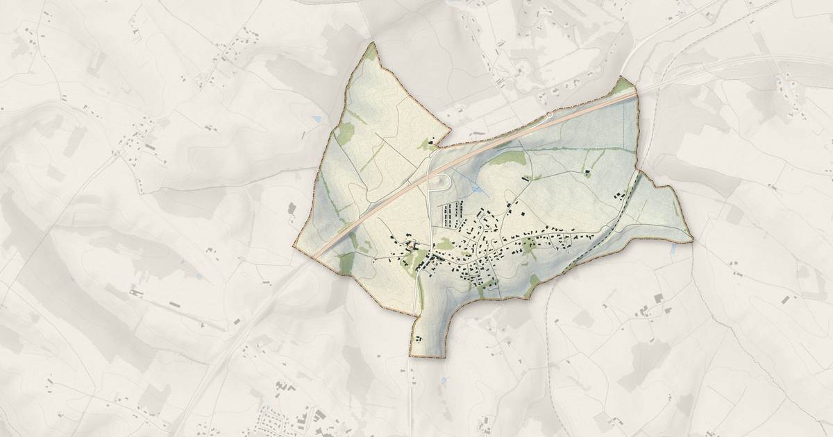Portrait cartographique de Gémil : relief, eau, forêts, bâti et voies, calculés à partir des données de l'IGN