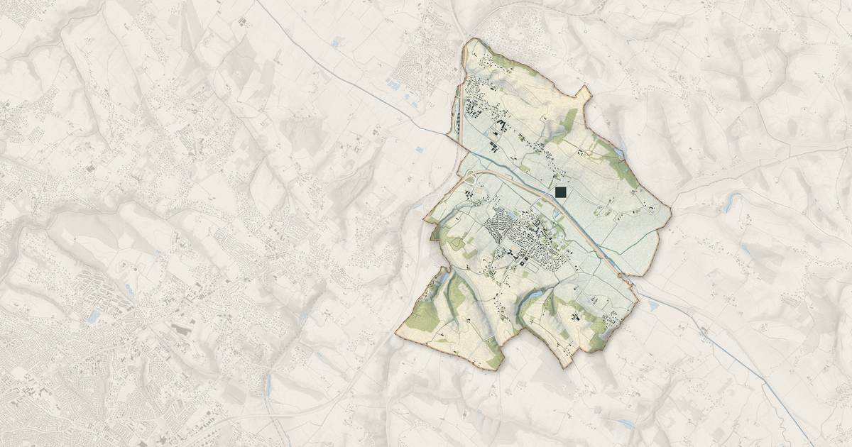 Portrait cartographique de Gragnague : relief, eau, forêts, bâti et voies, calculés à partir des données de l'IGN