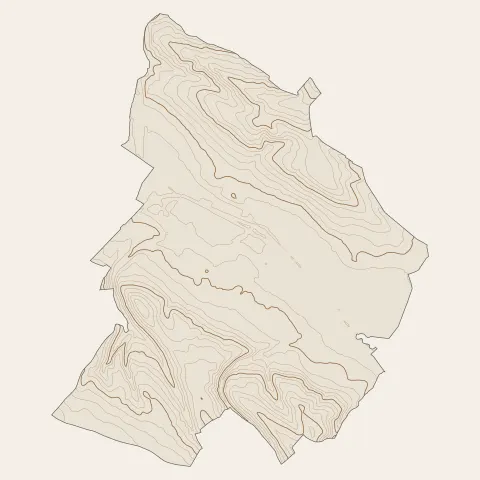 Gragnague : courbes de niveau