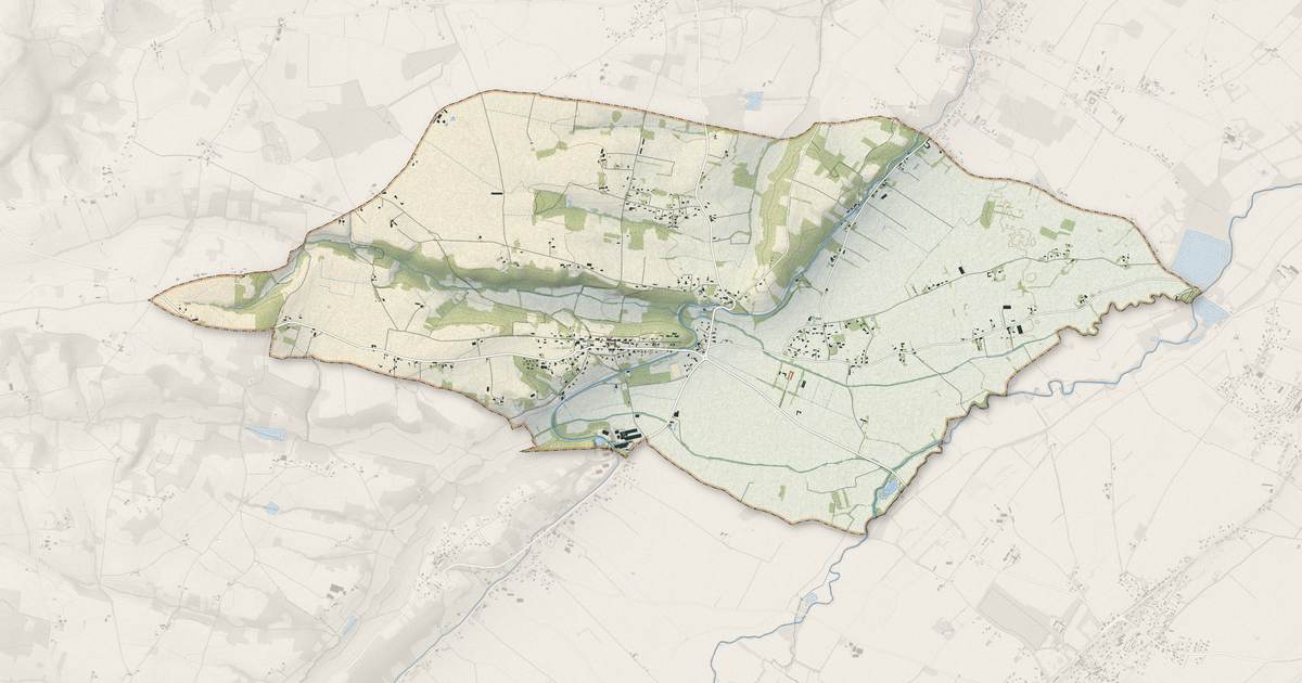 Portrait cartographique de Gratens : relief, eau, forêts, bâti et voies, calculés à partir des données de l'IGN