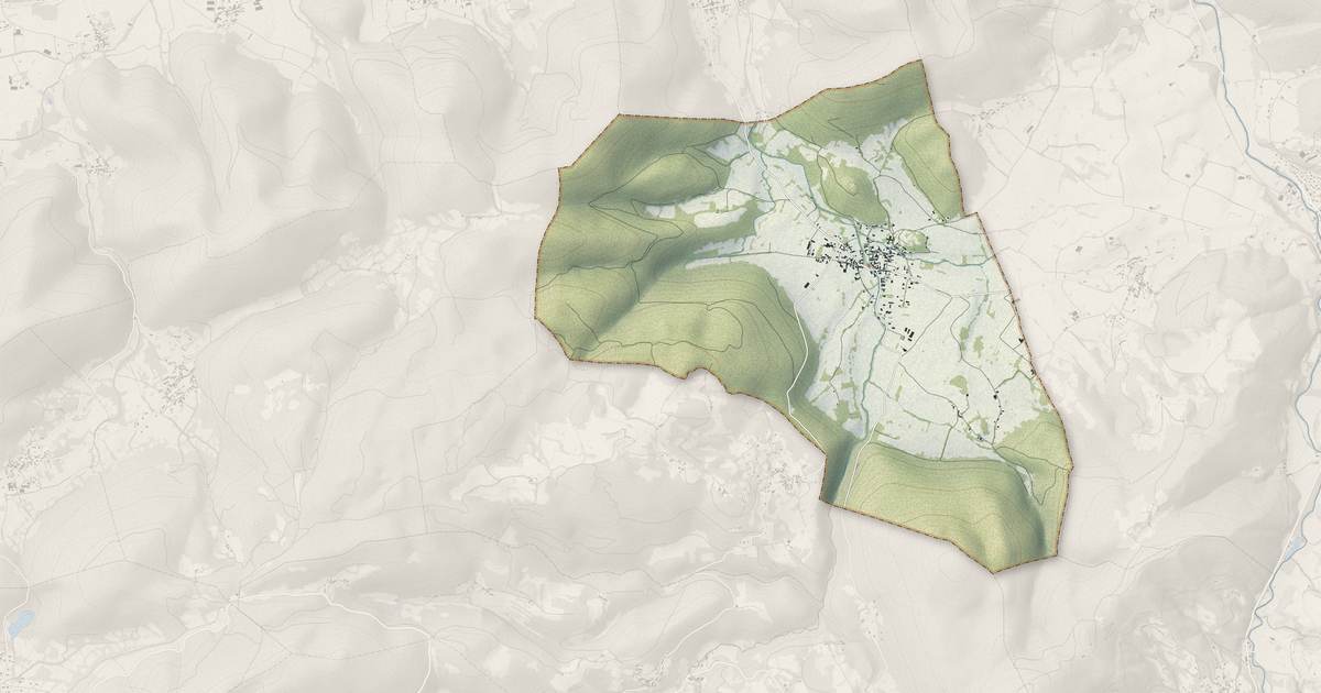 Portrait cartographique de Izaut-de-l'Hôtel : relief, eau, forêts, bâti et voies, calculés à partir des données de l'IGN