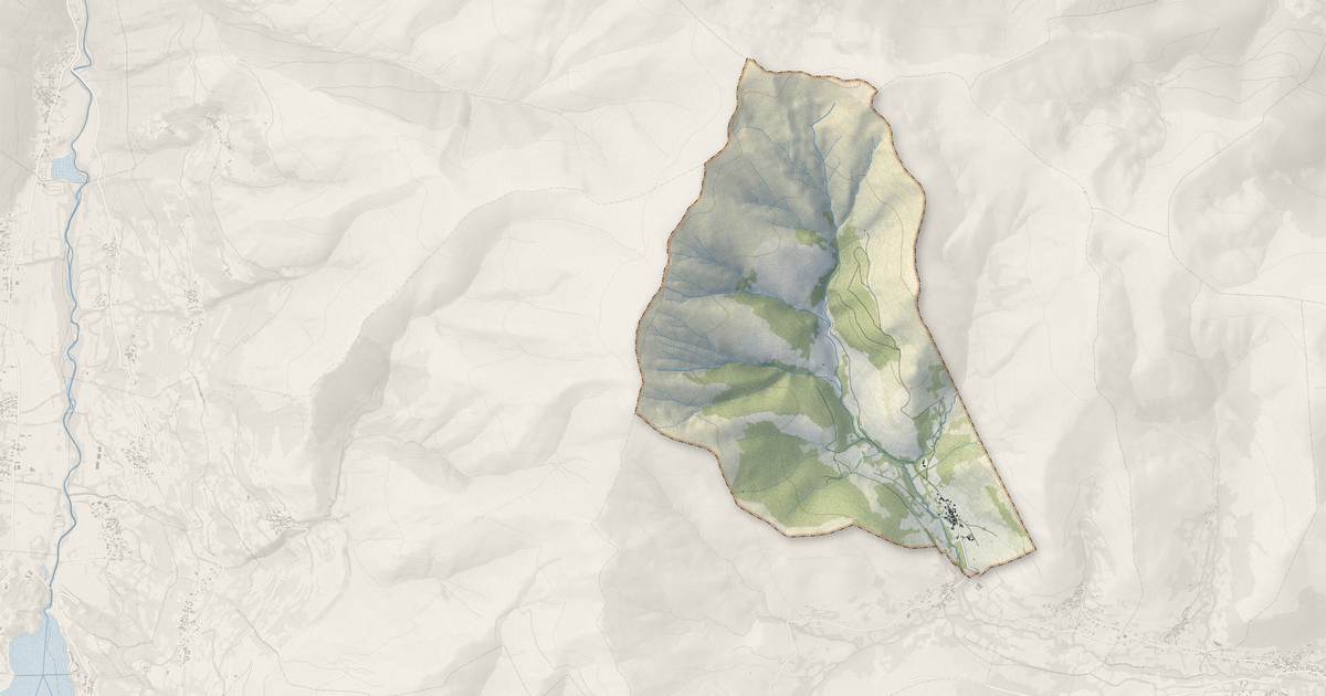 Portrait cartographique de Jurvielle : relief, eau, forêts, bâti et voies, calculés à partir des données de l'IGN