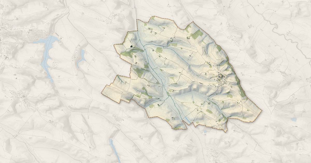 Portrait cartographique de Lagarde : relief, eau, forêts, bâti et voies, calculés à partir des données de l'IGN