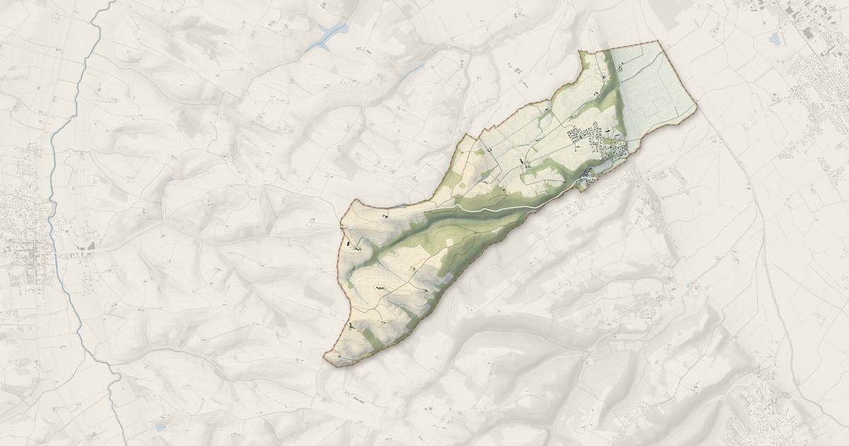 Portrait cartographique de Lagrâce-Dieu : relief, eau, forêts, bâti et voies, calculés à partir des données de l'IGN