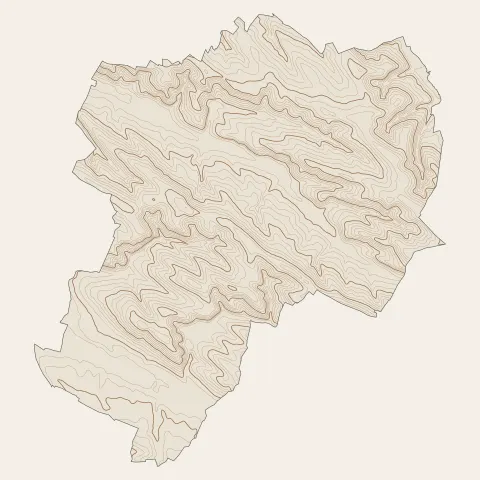Lanta : courbes de niveau
