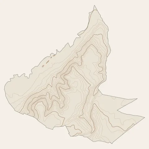 Lévignac : courbes de niveau