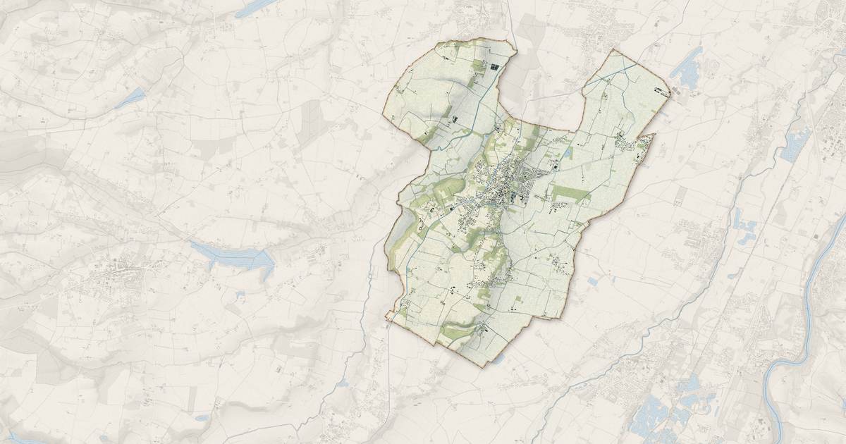 Portrait cartographique de Lherm : relief, eau, forêts, bâti et voies, calculés à partir des données de l'IGN