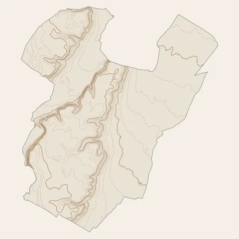 Lherm : courbes de niveau