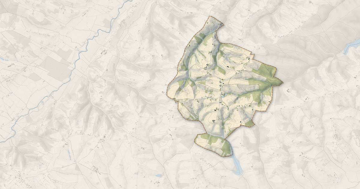 Portrait cartographique de Lilhac : relief, eau, forêts, bâti et voies, calculés à partir des données de l'IGN