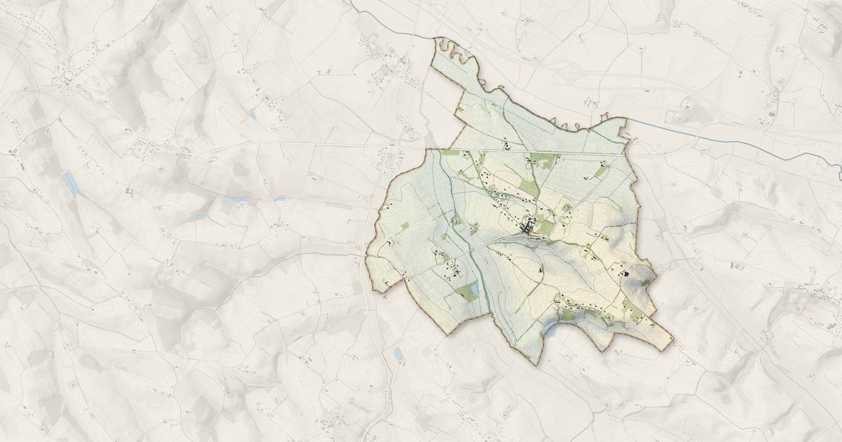 Portrait cartographique de Loubens-Lauragais : relief, eau, forêts, bâti et voies, calculés à partir des données de l'IGN