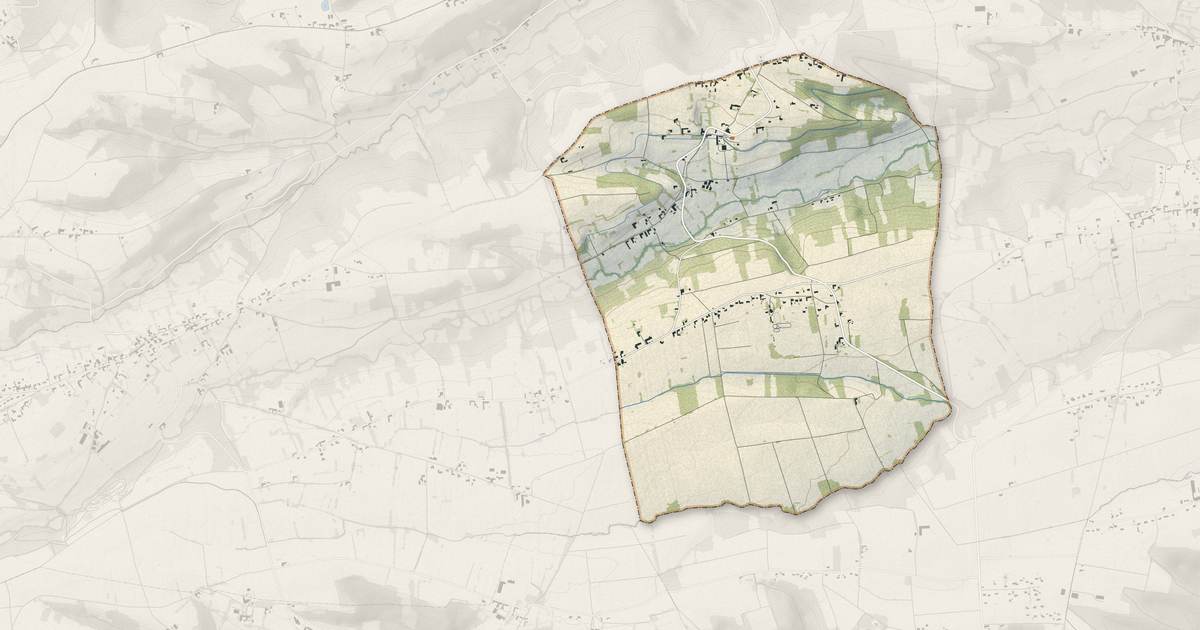 Portrait cartographique de Loudet : relief, eau, forêts, bâti et voies, calculés à partir des données de l'IGN