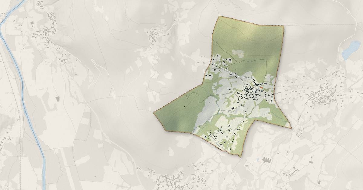 Portrait cartographique de Lourde : relief, eau, forêts, bâti et voies, calculés à partir des données de l'IGN