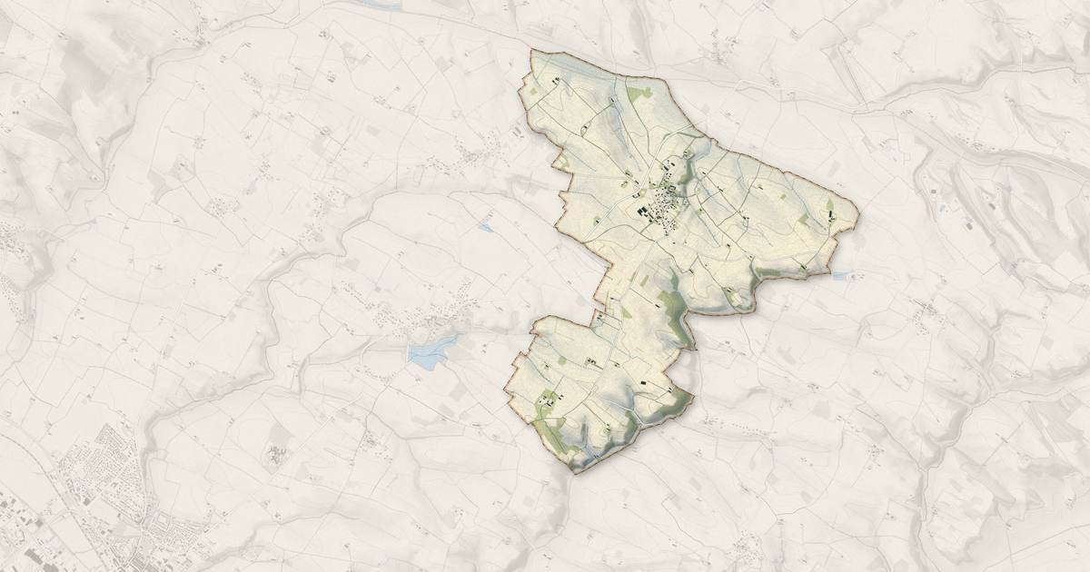Portrait cartographique de Lux : relief, eau, forêts, bâti et voies, calculés à partir des données de l'IGN