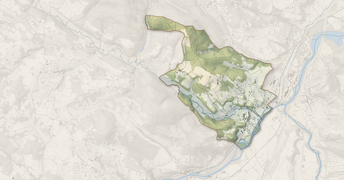 Portrait cartographique de Mancioux : relief, eau, forêts, bâti et voies, calculés à partir des données de l'IGN