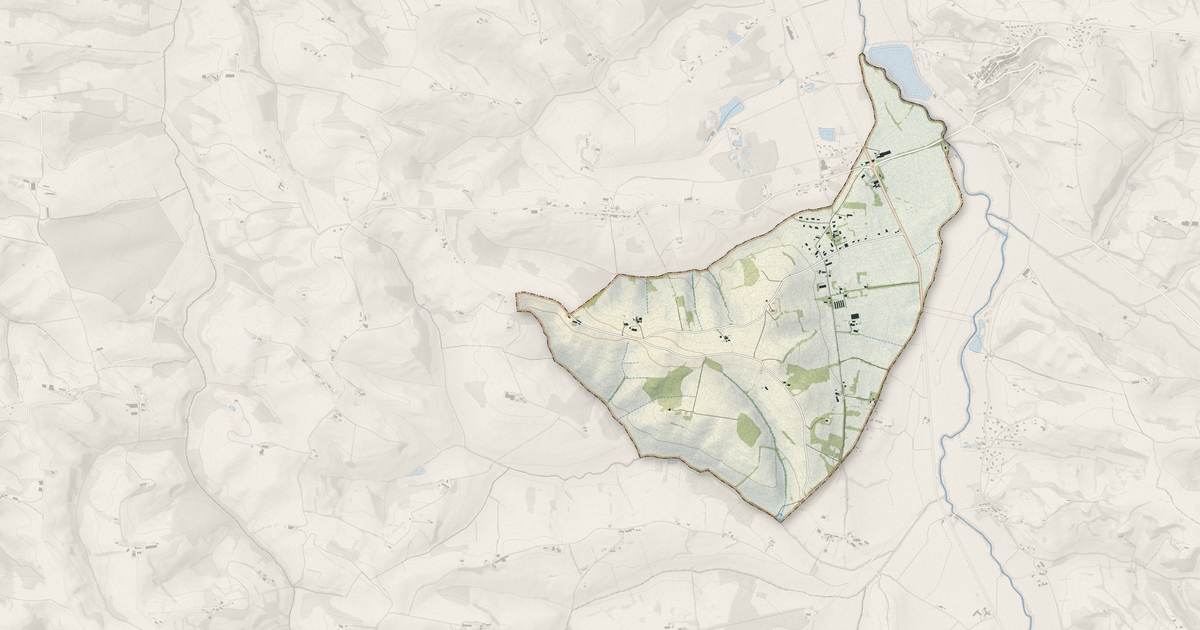 Portrait cartographique de Massabrac : relief, eau, forêts, bâti et voies, calculés à partir des données de l'IGN