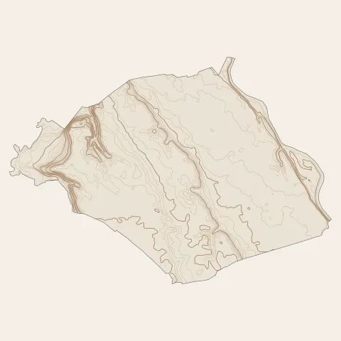 Merville : courbes de niveau