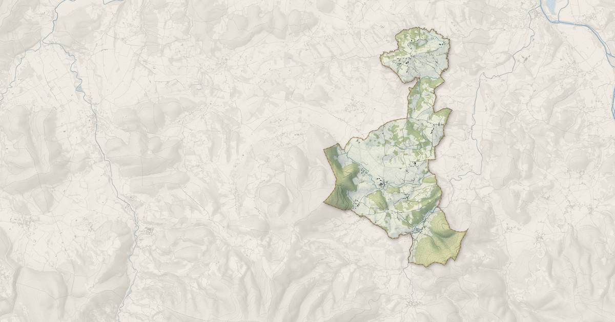 Portrait cartographique de Montastruc-de-Salies : relief, eau, forêts, bâti et voies, calculés à partir des données de l'IGN