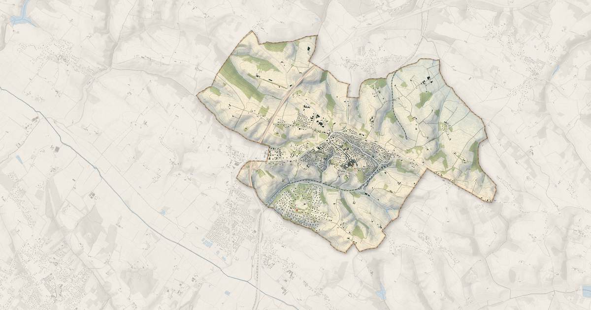 Portrait cartographique de Montastruc-la-Conseillère : relief, eau, forêts, bâti et voies, calculés à partir des données de l'IGN