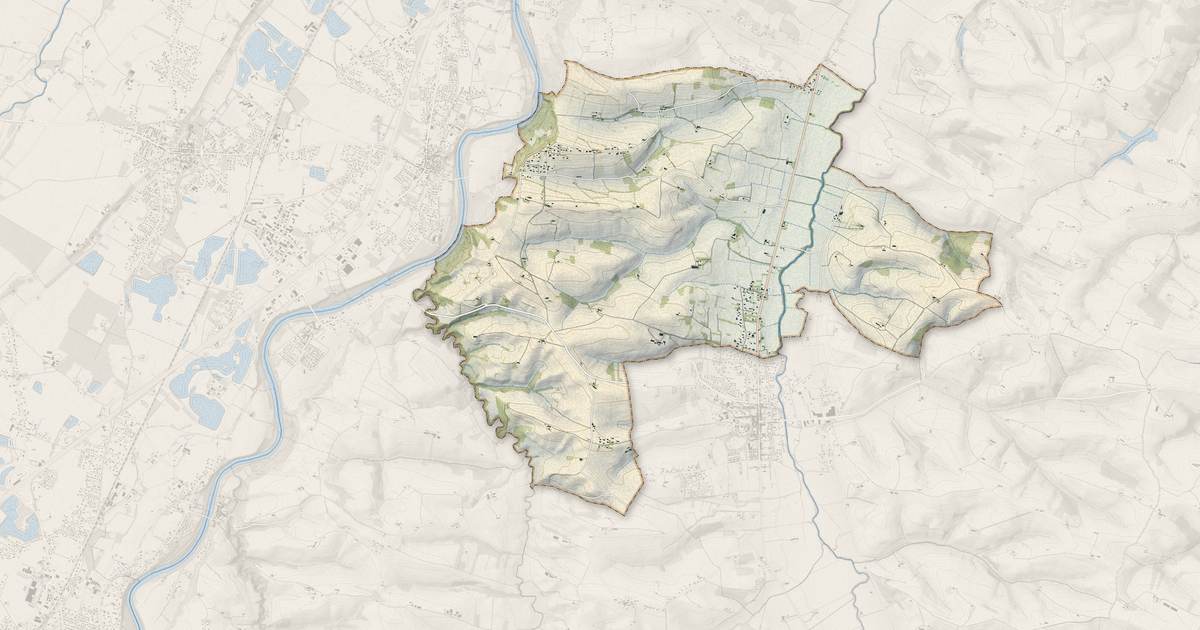Portrait cartographique de Montaut : relief, eau, forêts, bâti et voies, calculés à partir des données de l'IGN