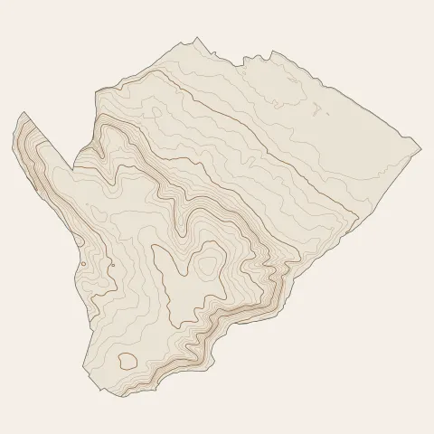 Montberon : courbes de niveau