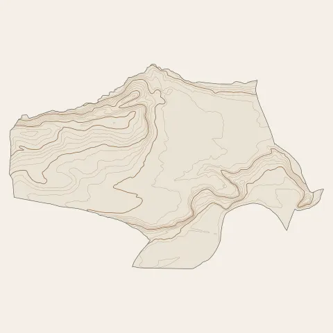 Montréjeau : courbes de niveau