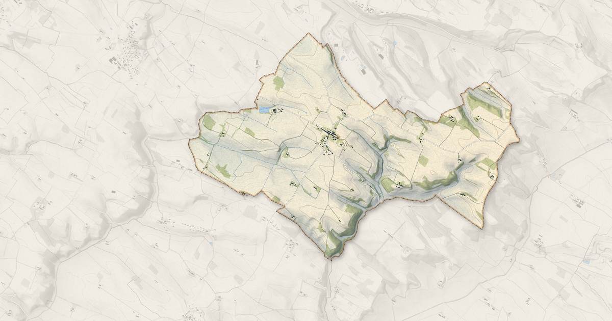 Portrait cartographique de Mourvilles-Hautes : relief, eau, forêts, bâti et voies, calculés à partir des données de l'IGN